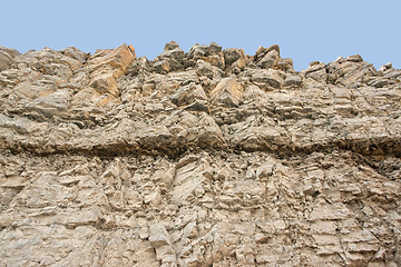 Image showing layered rock face