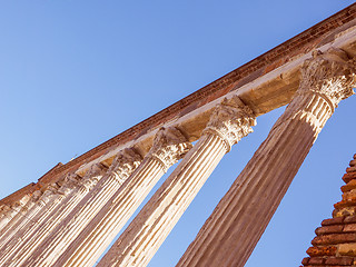 Image showing Retro look Colonne di San Lorenzo Milan