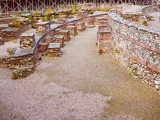 Image showing Retro look Roman Theatre Turin