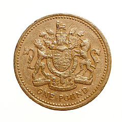 Image showing Retro look One Pound coin