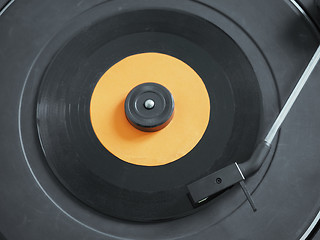 Image showing Vinyl record on turntable