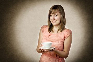 Image showing Woman with tea