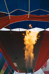 Image showing flame from burner of hot air balloon