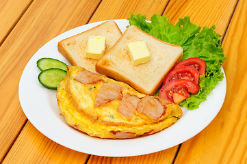 Image showing country omelette