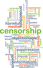 Image showing Censorship background concept