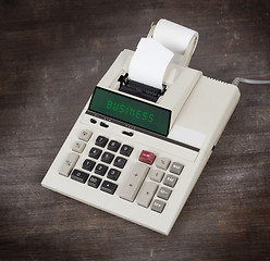 Image showing Old calculator - business