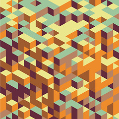 Image showing Abstract 3d geometrical background. Mosaic. Vector illustration.