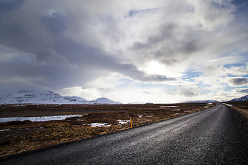 Image showing Ring road in Iceland in spring