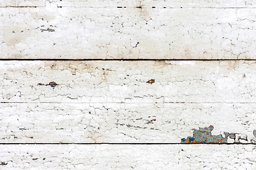 Image showing Vintage  White Background Wood Wall