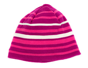 Image showing Striped warm hat