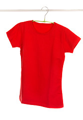 Image showing T-shirt on a hanger