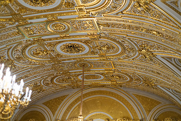 Image showing Golden ceiling..