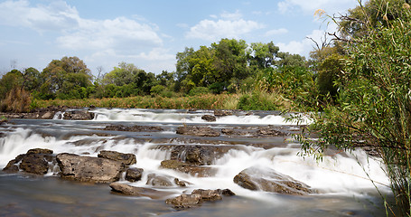 Image showing Famous Popa falls in Caprivi, North Namibia