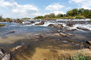 Image showing Famous Popa falls in Caprivi, North Namibia