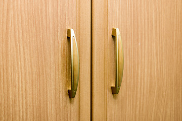 Image showing Wooden wardrobe knobs