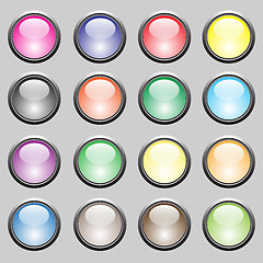 Image showing Colorful Buttons