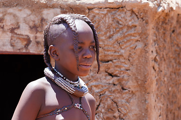 Image showing Unidentified child Himba tribe in Namibia