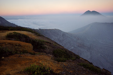 Image showing Ijen volcano, travel destination in Indonesia