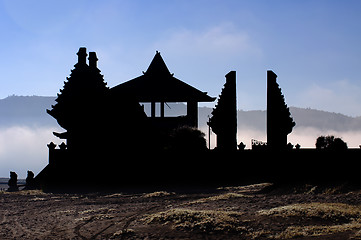 Image showing Old temple Bromo volcano in Indonesia