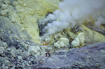 Image showing Ijen volcano, travel destination in Indonesia