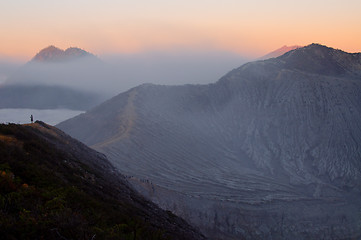 Image showing Ijen volcano, travel destination in Indonesia