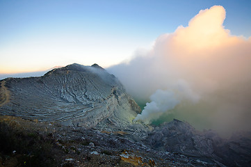 Image showing Ijen volcano, travel destination in Indonesia