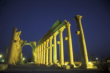 Image showing SYRIA PALMYRA ROMAN RUINS