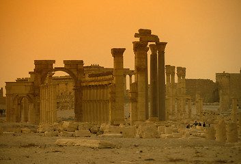 Image showing SYRIA PALMYRA ROMAN RUINS