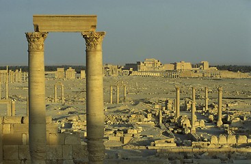 Image showing SYRIA PALMYRA ROMAN RUINS