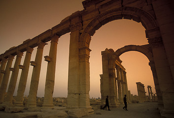 Image showing SYRIA PALMYRA ROMAN RUINS