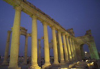 Image showing SYRIA PALMYRA ROMAN RUINS