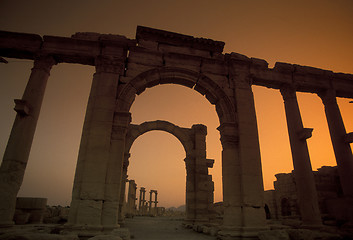 Image showing SYRIA PALMYRA ROMAN RUINS