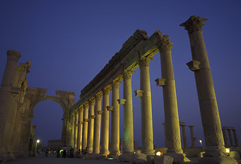 Image showing SYRIA PALMYRA ROMAN RUINS