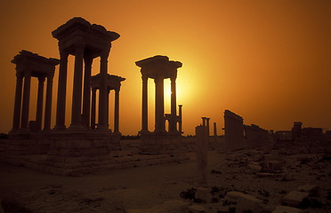 Image showing SYRIA PALMYRA ROMAN RUINS