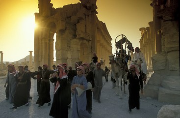 Image showing SYRIA PALMYRA ROMAN RUINS