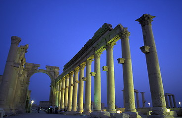 Image showing SYRIA PALMYRA ROMAN RUINS