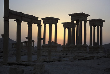 Image showing SYRIA PALMYRA ROMAN RUINS