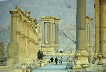 Image showing SYRIA PALMYRA ROMAN RUINS