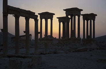 Image showing SYRIA PALMYRA ROMAN RUINS