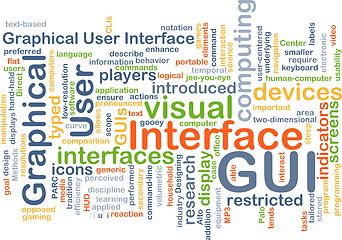 Image showing Graphical user interface GUI background concept