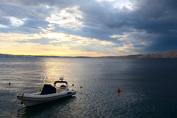 Image showing Port in the sunset