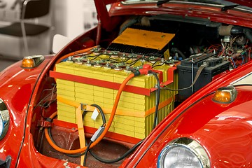 Image showing Modified car with large battery