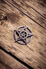 Image showing Pentagram closeup photo