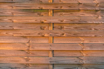 Image showing wooden fence closeup photo