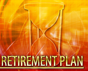 Image showing Retirement plan Abstract concept digital illustration
