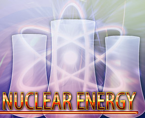 Image showing Nuclear energy Abstract concept digital illustration