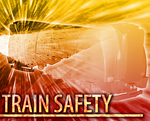 Image showing Train safety Abstract concept digital illustration