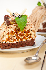 Image showing chestnut cream cake dessert