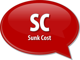 Image showing SC acronym word speech bubble illustration