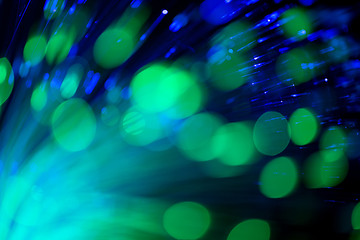 Image showing optical fibres abstract blurred technology background